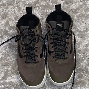 Brown and Marshmallow Vans Ultrarange